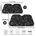 thumbnail image 3 of Haiem Travel The World Car Windshield Sun Shade - Blocks UV Rays Sun Visor Protector, Sunshade to Keep Your Vehicle Cool, Universal Fit SUV Van Sedan-Small, 3 of 7