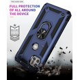 thumbnail image 4 of Military Grade Drop Impact for Moto One 5G Ace Case Motorola One 5G Ace G 5G Case 360 Metal Rotating Ring Kickstand Holder  Heavy Duty Shockproof Case for One 5G Ace Phone Case (Purple), 4 of 18