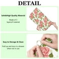 thumbnail image 3 of Microfibre Drying Mat for Kitchen Pink Rose with Green Leaf Dish Drying Drainer Mat Absorbent Pioneer Drying Mat Washing Up for Glass, Plate & Cup 16inch X 18inch, 3 of 7