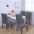 thumbnail image 4 of Chair Covers, Stretch Removable Washable Chair Cover for Dining Chairs,Stretch Chair With Elastic Strap for Dining Room, 4 of 10