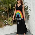 thumbnail image 4 of Sounds Gay I'm In LGBT Pride T Shirt Sleeveless Dress prom clothes elegant guest wedding dress, 4 of 7