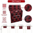 thumbnail image 5 of Table Runner 48 Inches Long, Christmas White Quote on Lattice Linen Table Runners Dresser Scarf Runner for Bedroom Kitchen Home Party Dining Tables Decor Black Red Diamond Checker, 5 of 8