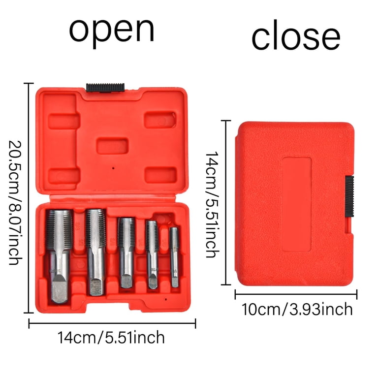 6pc Pipe Tap and Die 1/4 X 18, 3/8 X 18, 1/2 X 14, NPT Engine Repair Tool Set 6pc Pipe Tap and Die 1/4 X 18, 3/8 X 18, 1/2 X 14, NPT Engine Repair Tool Set