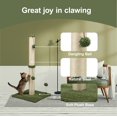 thumbnail image 2 of Rascador para gatos MECOOL Premium Basics, 34 pulgadas de alto, verde, 2 of 7