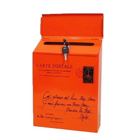 

Chaolei Home Textile Storage Vintage Retro Wall Mount Mailbox Mail Postal Letter Newspaper Box for Organizing Bedroom Closet Clothing Comforter Organization