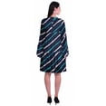 thumbnail image 4 of Moomaya Robe d'Été Fluide à Manches Longues Imprimée pour Femmes, Longueur Genou, Évasée, 4 of 6