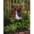 thumbnail image 2 of Border Collie Red and Green Snowflakes Holiday Christmas Flag Garden Size, 2 of 2