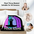 thumbnail image 4 of Personalized Yoga Gifts, Yoga Blanket for Girls Yogis, Custom Gifts for Her&Daughter, Flannel Throw Blankets for Living Room, 60"x80" Soft Cozy Girls Blankets for Outdoor Travel, 4 of 6