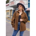 thumbnail image 4 of Zeagoo Womens Plus Size Corduroy Button Down Shirts Long Sleeve Oversized Fall Blouses Tops Casual, 4 of 6