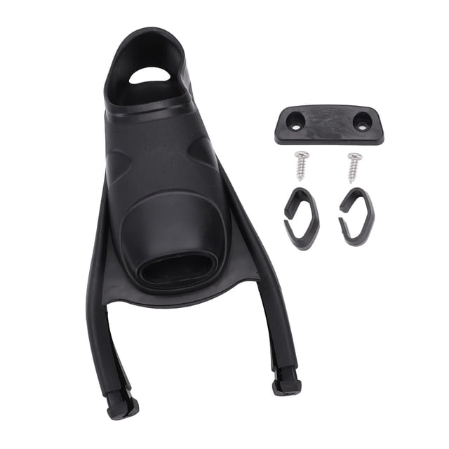 Black ML(41-42) Single Freediving Fin Foot Pocket - Premium TPR Dive Foot Sleeve with Enhanced Rib Structure, Non-Slip Bottom & Dual Drainage Channels, Compatible with Most Fin Blades for