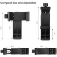 thumbnail image 2 of AFAITH Universal Cell Phone Tripod Adapter, Vertical Bracket Smartphone Holder can be Rotated 360 Degrees Compatible, 2 of 5