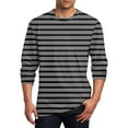 thumbnail image 1 of ameIAEA Mens Long Sleeve Workout Shirts Casual Crewneck Gym Running Shirts Fall Basic Tee Tops, 1 of 4