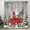 Grey-2, variant on Blue Christmas Shower Curtain, Cute Christmas Gnome Shower Curtain Set, Winter Snowflakes Snow Xmas Shower Curtain Holiday Bathroom Decor, Durable Fabric Machine Washable with Hooks, 72 x 72 Inches