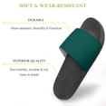 thumbnail image 3 of GZHJMY Stylish Slides for Women Men, Dark Green Solid Color Soft Flexible Slip-on Sandals Slippers, 3 of 7