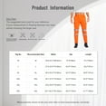 thumbnail image 3 of Haitryli Men's High Visibility Safety Pants Hi Vis Reflective Utility Work Pants Public Service Workwear Green M, 3 of 3