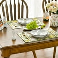 thumbnail image 5 of Easter Rabbit Butterfly Floral Print Placemats Set of 4, 12x18 Inch Heat Resistant Place Mats for Dining Home Holiday Party Decor, 5 of 6