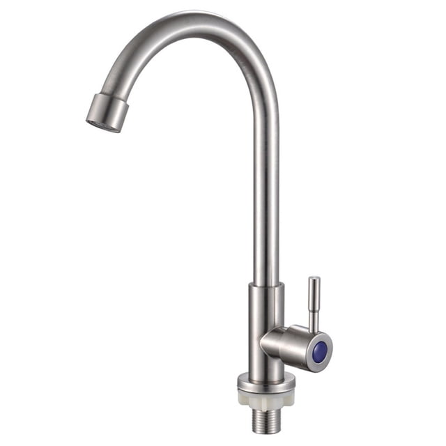 Lefu Robinet de Cuisine en Acier Inoxydable Robinet de robinet d'Eau à un Seul Levier