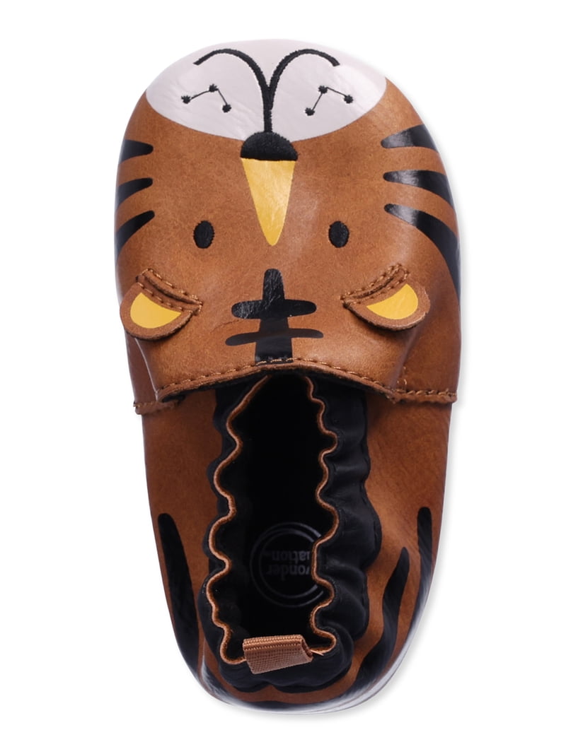 Wonder Nation Baby Boys Tiger Slippers, Sizes 2-6  display picture 2
