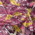 thumbnail image 5 of Ambesonne Hibiscus Valance Pack of 2, Summer Jungle Blossoms, 54"X12", Magenta and Mustard, 5 of 5