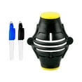 thumbnail image 1 of Golf Ball Line Liner with 2 Marker Pen, Multifunctional Outdoor Sports, Golf Accessories, Positioning Aids Template Alignment Drawing Tool black yellow, 1 of 7
