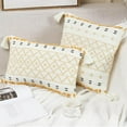thumbnail image 1 of Throw Pillow Cover with Invisible Zipper de almohada tejidas suaves de decorativa simple Copetudo Funda de cojín Funda de cojín para Rejilla amarilla 18 × 18 pulgadas perfecl Fundas de almohada, 1 of 7