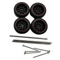 thumbnail image 3 of Colcolo 4 Pieces RC Car Wheels and Tires RC Alloy Car Accessories for 1/64 Scale DIY Red A, 3 of 8