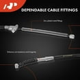 thumbnail image 4 of A-Premium Rear Passenger Side Parking Brake Cable Assembly Compatible with Toyota Models: Prius 2003-2008 - Replace# 4642047050, 4 of 8
