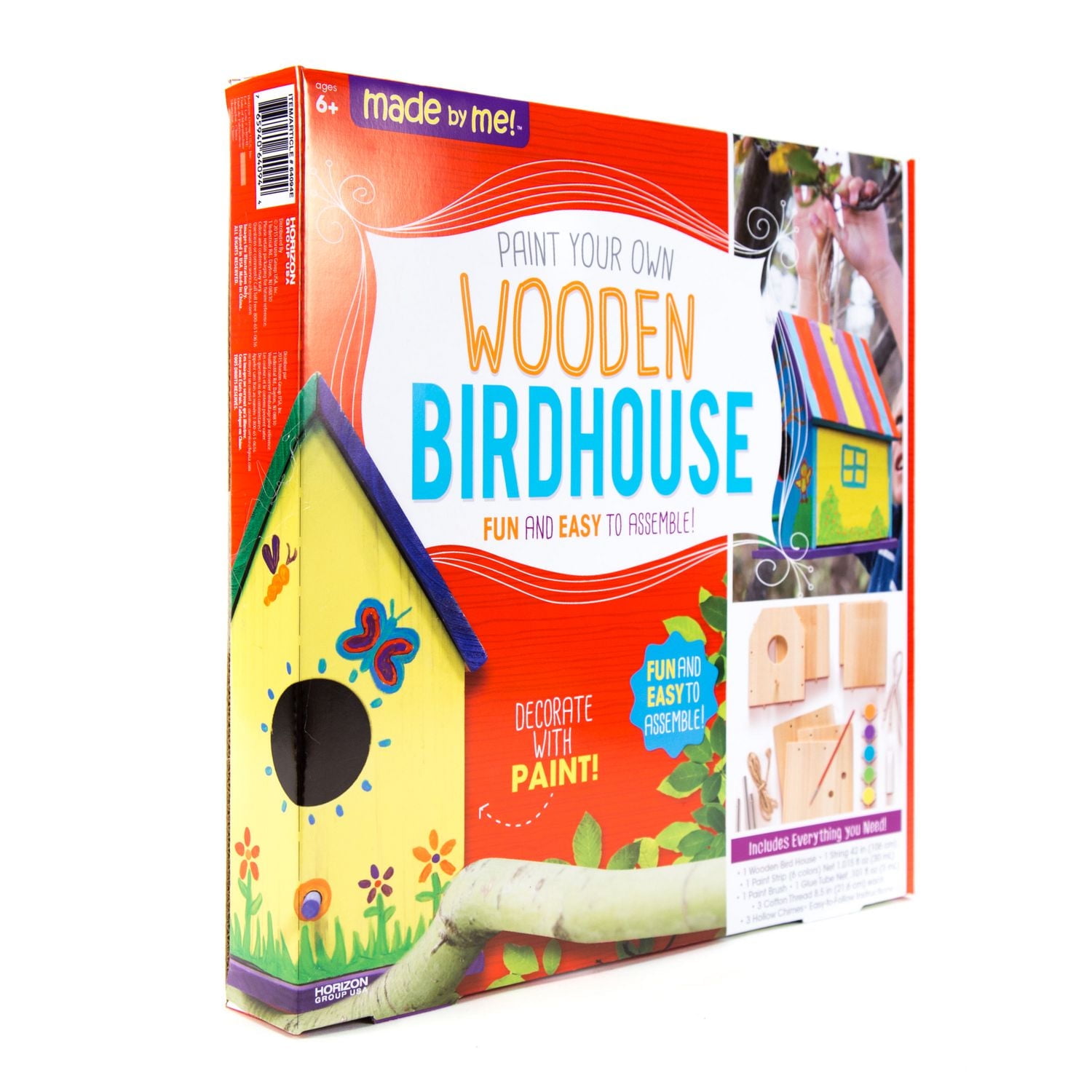 Maison pour les oiseaux en bois avec carillons de Made by Me