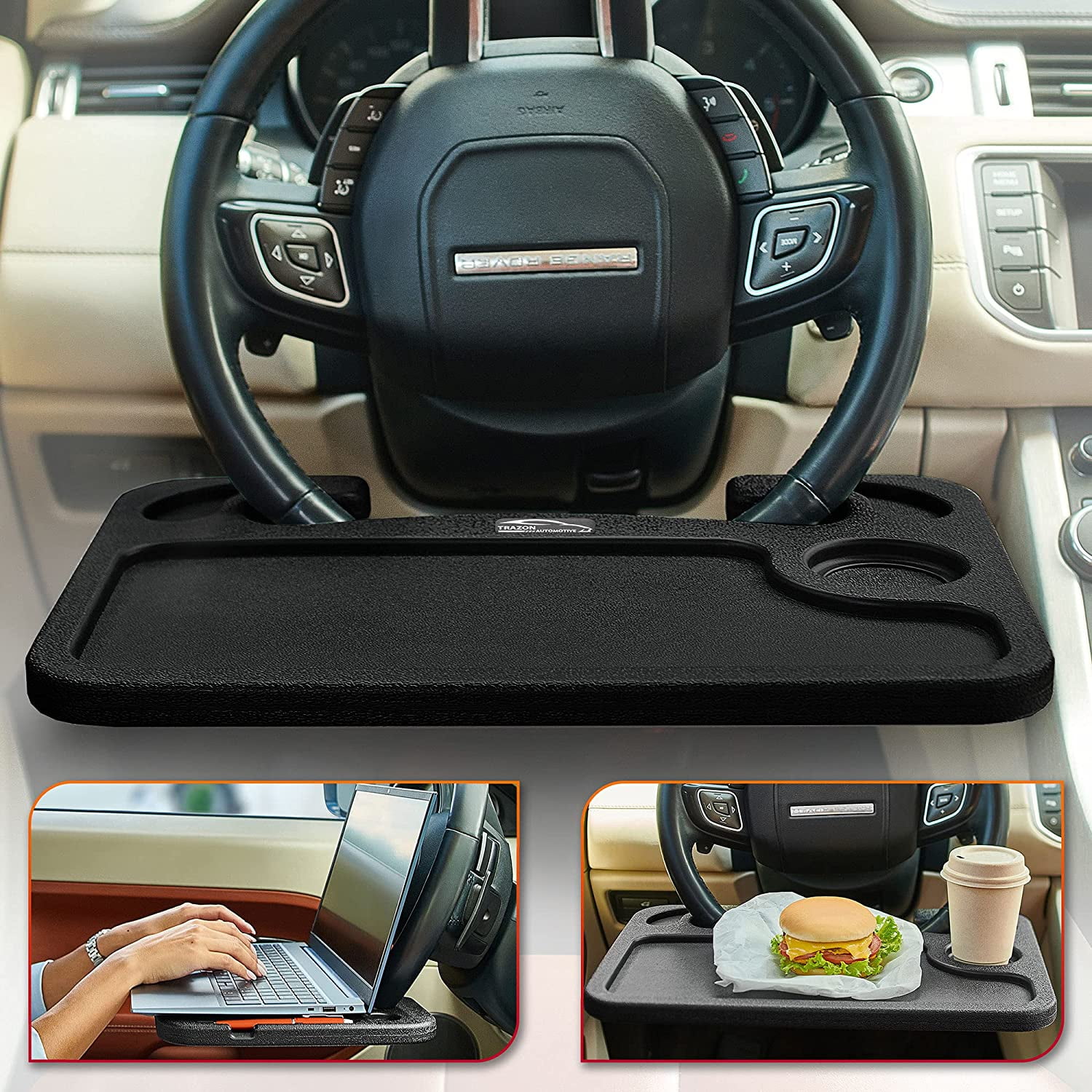 Steering Wheel Tray for Laptop & Food, Car Tray for Steering Wheel, Car