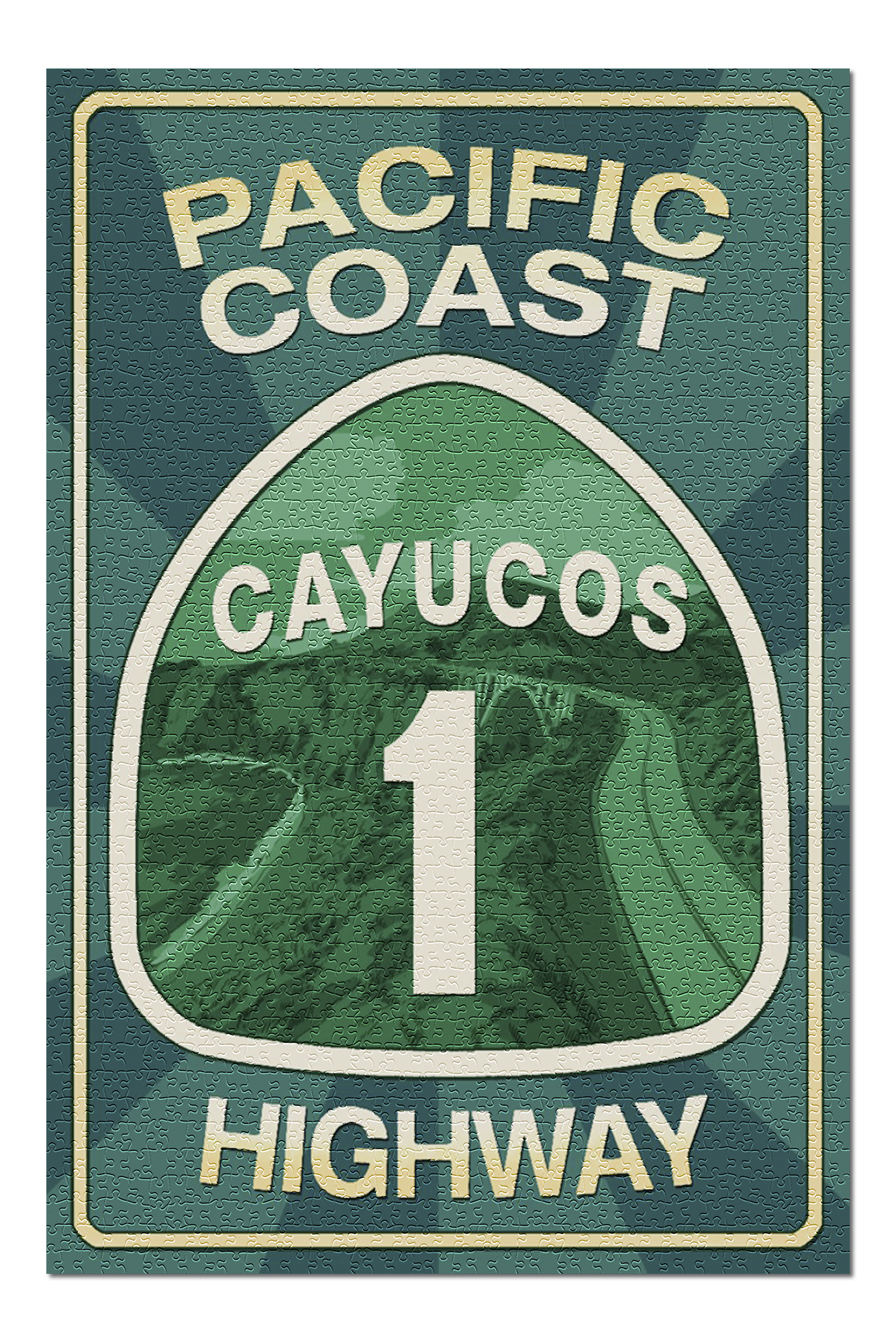 Cayucos, California Highway 1 Pacific Coast Highway Sign 100869