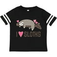 thumbnail image 3 of Inktastic I Love Sloths Girls Toddler T-Shirt, 3 of 5