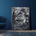 thumbnail image 4 of Póster Vintage de casa encantada de terror, impresiones para decoración del hogar, Halloween, La Casa de los espíritus malignos, pintura en lienzo, arte de pared, 4 of 4