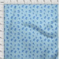 thumbnail image 4 of oneOone Cotton Jersey Baby Blue Fabric Beach Wave With Tree Sewing Material Print Fabric By The Yard 58 Inch Wide, 4 of 4