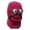 Red, variant on Winter Thermal Trapper Hat with Goggles, Beanie with Glasses Winter Cycling Windproof Ski Mask Cap