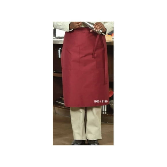 Premium Bistro Aprons 36"W X 29"L fabric twill 7.25oz 65/35 Poly/Cotton design 2 Pockets color MULTICOLOR 3's/ pack