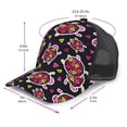thumbnail image 2 of Lsque Ladybug Printed Trucker Hat - Baseball Cap for Men Women - Breathable Mesh Side, Adjustable Fit - for Casual Wear, 2 of 7