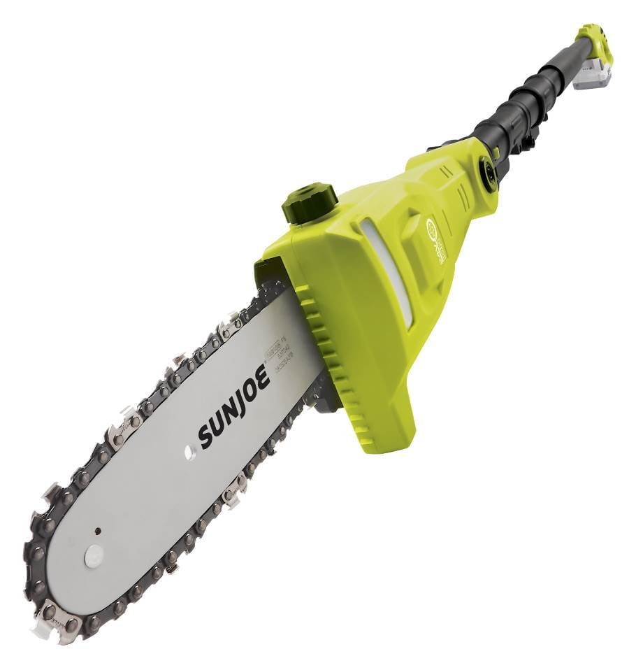 Cordless Telescoping Pole Chainsaw in Green
