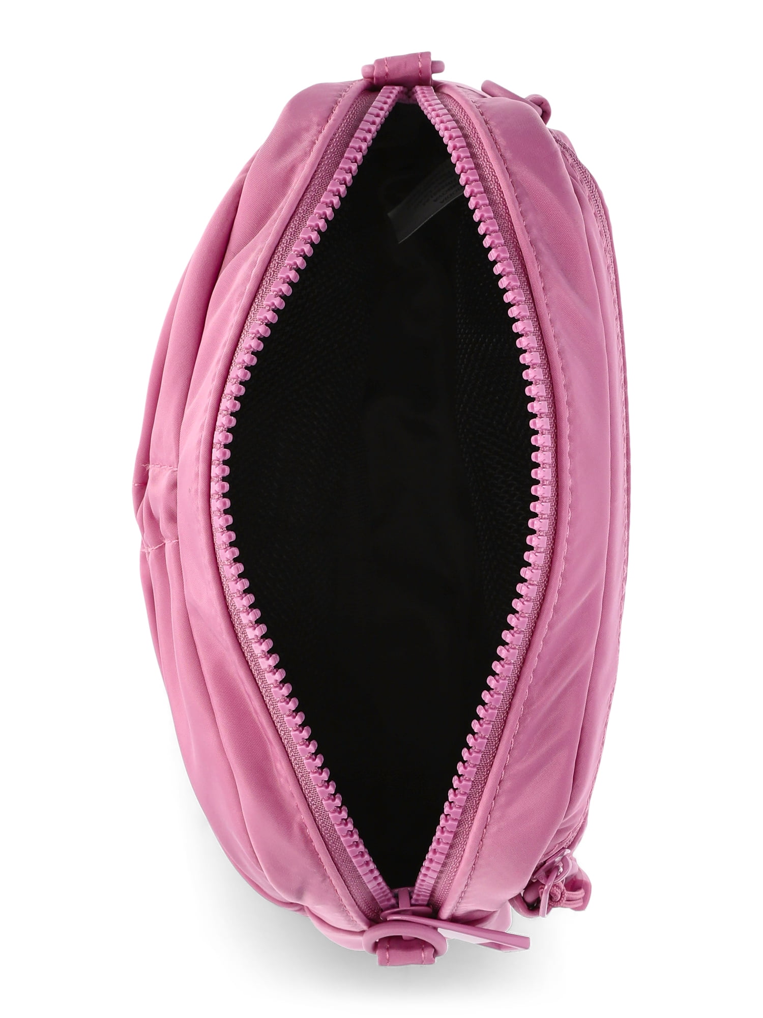 No Boundaries Women's Hands Free Belt Bag with Bungee Toggle, Rosy