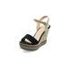 thumbnail image 1 of Sandalia Color Negro De Plataforma Forrada En Yute Mundo Terra 025157, 1 of 3