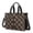 Brown and Black Checkered Pattern, variant on Purple and Black Wavy Checkered Canvas Messenger Tote Bag, Laptop Shoulder Bag with Multi Pockets & Removable Strap, Large Capacity Gifts for Women Men Teacher Nurse
