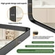 thumbnail image 4 of Espejo de baño de pared YYXW con marco de metal redondeado, 4 of 6