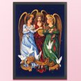 thumbnail image 1 of Cuadros Decorativos Bordado completo Hilo de algodón ecológico 11CT Kit de punto de cruz de ángel impreso Obra de arte(2) Wdftyju embutido en tela, 1 of 9