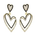 thumbnail image 2 of HomeKingdee Heart-shaped Romantic Earrings - Cute French Style Ear Studs for Girls as Gift for Birthday Christmas, 2 of 7