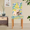 thumbnail image 4 of Yayeee 4 Pack Dining Chair Covers Stretch Parson Chairs Slipcovers Seat Protector, Yellow Mountains, 4 of 6