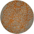 thumbnail image 4 of SAFAVIEH Blossom Clarence Abstract Wool Area Rug, Grey/Orange, 5' x 8', 4 of 9