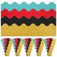 thumbnail image 1 of 40pcs Wave Style Glitter Border Glitter Bulletin Board Borders Shine Scalloped Bulletin Board Trim, 1 of 8
