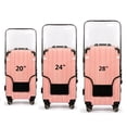 thumbnail image 1 of Funda de maleta FABULWAY de PVC transparente impermeable, juego de 3 piezas, 1 of 6