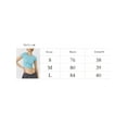 thumbnail image 3 of hirigin Women Short Sleeve Crop Tops Solid Color Crew Neck Slim Fit Knitted Ribbed T-Shirts Summer Exposed Navel Shirts, 3 of 3