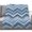 Blue, variant on Flannel Throw Blanket for Couch Sofa Bed,Geometric Zig Zag Art Stripes Soft Cozy Warm Fuzzy Blanket 40x50in