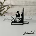 thumbnail image 2 of Shinelab Reading Book Metal Bookends Decor Custom Personalized Name Bookend Gift, Desk Bookshelf Decor 6458, 2 of 3